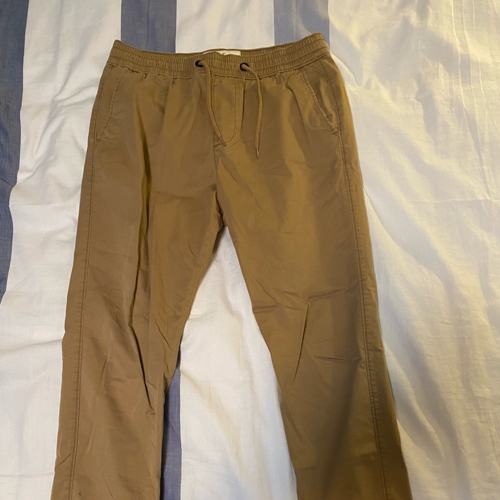 Hollister khaki joggers
